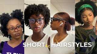 2024 Hairstyles to do on SHORT natural 4C hair [upl. by Aeneus]