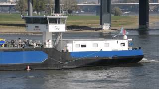 Moderner Tanker Sirocco auf dem Rhein bei Düsseldorf [upl. by Nohtahoj]