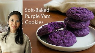 BEST Ube Cookies Recipe  Soft Baked With Coconut and Without Ube Jam [upl. by Deacon]