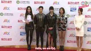 HeartfxSubs 140116 fx  The 28th Golden Disk Awards Red Carpet eng [upl. by Shem602]