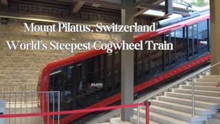 Switzerland  Pilatus  Worlds Steepest Cogwheel Train [upl. by Longfellow]