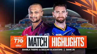 2024 Abu Dhabi T10 I Match 25 Highlights Deccan Gladiators vs Bangla Tigers  Season 8 [upl. by Rehpinnej650]