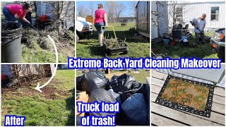 EXTREME BACKYARD MAKEOVER  OUTDOOR HOME REFRESH SPRING 2024  CLEANING amp DECLUTTERING [upl. by Suirtemed]