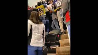 Woman Incites Fight Flashing The Crowd At Anaheim Supercross Event [upl. by Marleen194]