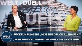 TVDUELL Rückführungen quotMüssen Druck aufbauen – keine Entwicklungsgelder mehr – gar nichts mehrquot [upl. by Gibbie898]