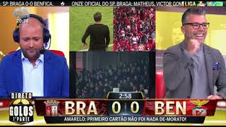 BRAGA 01 BENFICA  REAÇÃO CMTV AO GOLO [upl. by Creighton316]