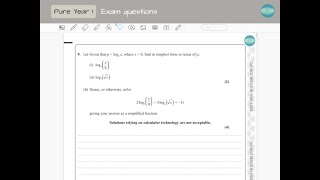 AS Level Maths June 2022 Question 9 paper 1 Edexcel [upl. by Eldoree37]