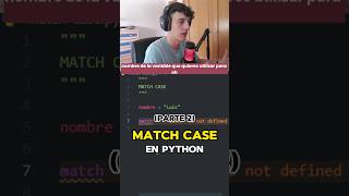 Match case en Python Parte 2 python shorts [upl. by Priebe]