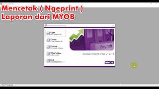 Cara Mencetak Laporan dari MYOB [upl. by Neerual]