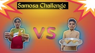 Samosa challenge with new person [upl. by Tertius]