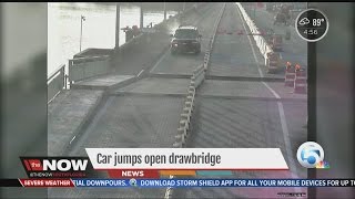 Car jumps open drawbridge [upl. by Reilly]