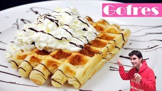 GOFRES CASEROS😍🧇😋 La receta más fácil de WAFFLES deliciosos Receta  410 [upl. by Renee882]