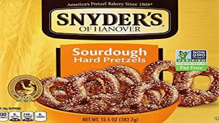 Snyders™ Sourdough HARD Pretzels Review [upl. by Bobbee844]