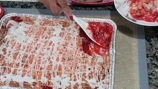 Strawberry Cream Cheese Dump Cake  Super Easy Recipe [upl. by Merchant182]