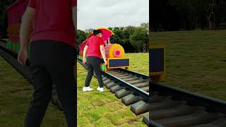 Special effects Animated train that stops when you wave 2 [upl. by Rosabel]