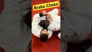 Inverted Brabo Choke from Bottom Half Guard bjj grappling bjj [upl. by Aiceila]