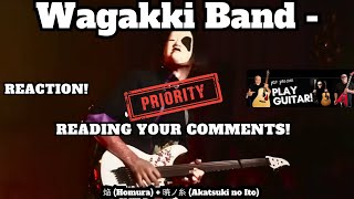 WAGAKKI BAND REACTION  Reading Your Comments [upl. by Assital336]