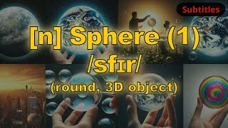 n Sphere meaning round 3D object with 5 examples [upl. by Kirk479]