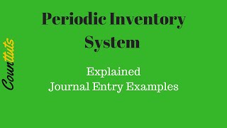 Inventory Journal Entries Example  Periodic Inventory System [upl. by Aratal695]