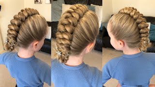 Infinity Braid Step by Step Hair Tutorial by Two Little Girls Hairstyles [upl. by Pip]