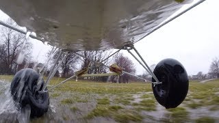 RC Bush Plane Through Rain Streams Sand and Rocks [upl. by Atinal189]