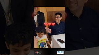 Cutest 3 year old Anish meets Vishy Anand ❤️ vishyanand chess [upl. by Donna]