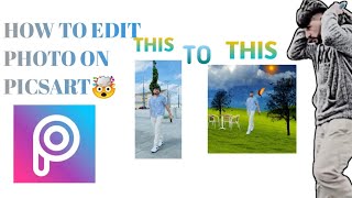 HOW TO EDIT PICTURES ON PICSART APP [upl. by Irej]