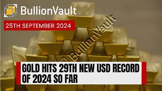 Gold Hits 29th New USD Record of 2024 So Far [upl. by Eihcra]