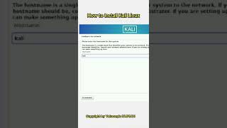 StepbyStep Guide Installing Kali Linux on VirtualBox linux coding shorts [upl. by Garzon]