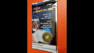 OUCH A midnight stinker Original 2000 pack of 2001 Fleer AUTHORITY football cards [upl. by Ingunna]