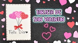 TARJETA DE SAN VALENTIN  GLOBOS DE FOAMY  Pascua [upl. by Rudie]