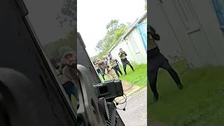 Bro Sprints Off 😂 shorts airsoft funny [upl. by Noelani]