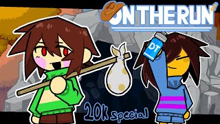 Chara and Frisk On the Run  Undertale Animation 20k SPECIAL [upl. by Araldo]