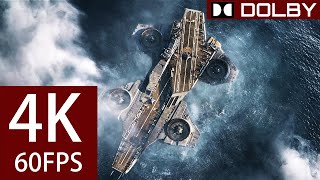 【4K 60FPS HDR】The Avengers Movie Clip  Flying Aircraft Carrier  DOLBY [upl. by Aseram]