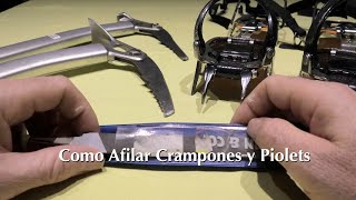 Como Afilar crampones y Piolets [upl. by Aham]