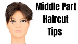 Middle Part Curtains Haircut Advice  TheSalonGuy [upl. by Ollie793]