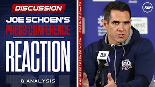 Reacting to Joe Schoens Press Conference  Are the Giants Cooked [upl. by Civ72]