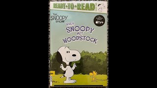 The Snoopy Show When Snoopy Met Woodstock Read Aloud  Read Along Story [upl. by Idzik443]