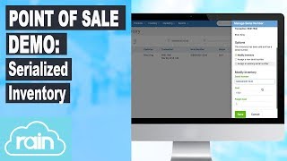 Retail POS point of sale Demo Serialized Inventory [upl. by Nivlag718]