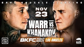 RUBEN WARR VS BOVAR KHANAKOV  BKFC PRELIMS LIVESTREAM 🚨 [upl. by Esemaj]