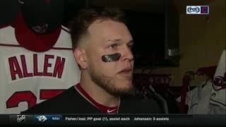 Roberto Perez describes his frontrow seat to Indians dominant pitching performance in ALCS [upl. by Verge101]