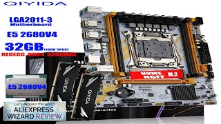 QIYIDA X99 Motherboard LGA 20113 Set Kit Xeon E5 2680 V4 CPU Review [upl. by Caleb]