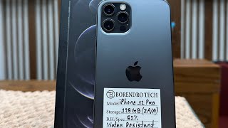 iPhone 12 Pro 128 GB  Physical Dual Sim  BH  82  Borendro Tech [upl. by Sakul]