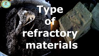 REFRACTORY  TYPES OF REFRACTORY MATERIALS [upl. by Aicenav237]