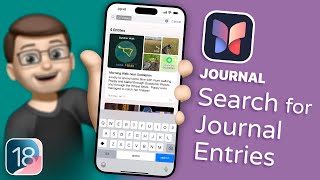 How to Easily Search and Find Old Journal Entries in iOS 18 [upl. by Posner]