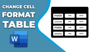 How to change the cell format in a table in Word [upl. by Suhploda]