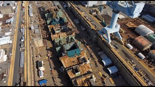 Newport News Shipbuilding Aircraft Carrier Update March 2023 [upl. by Ramedlaw]