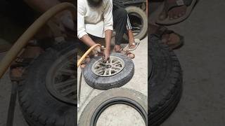 Toyota tyre repairingviralshort totalcar tyre [upl. by Anaiq]