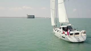 Promenade en AMEL 50 autour de Fort Boyard [upl. by Reivax]