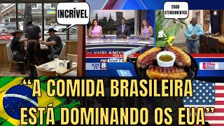 Tv Norte Americana Maravilhada Com A Comida Brasileira [upl. by Sadonia440]